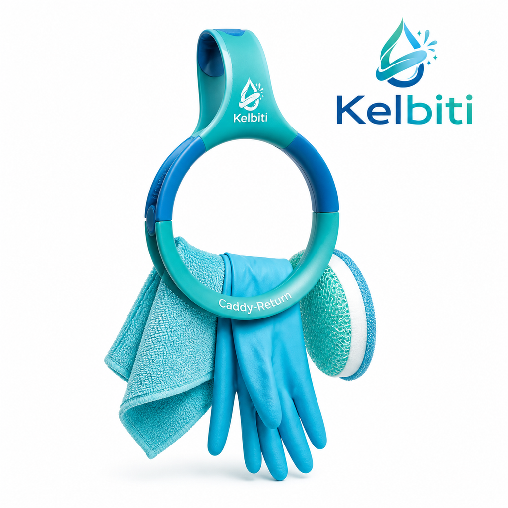 Kelbiti™ Caddy Return Cleaning Glove & Cloth Hanger