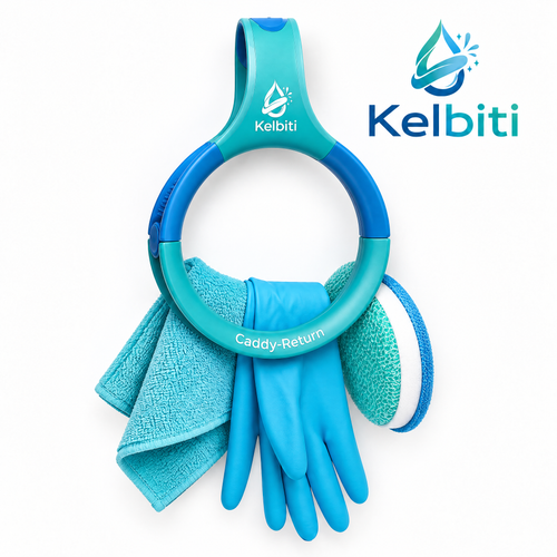 Kelbiti™ Caddy Return Cleaning Glove & Cloth Hanger