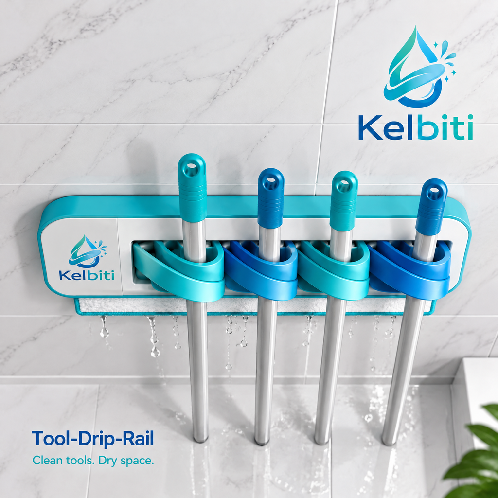 Kelbiti™ Tool Drip Rail Wall-Mounted Cleaning Organizer
