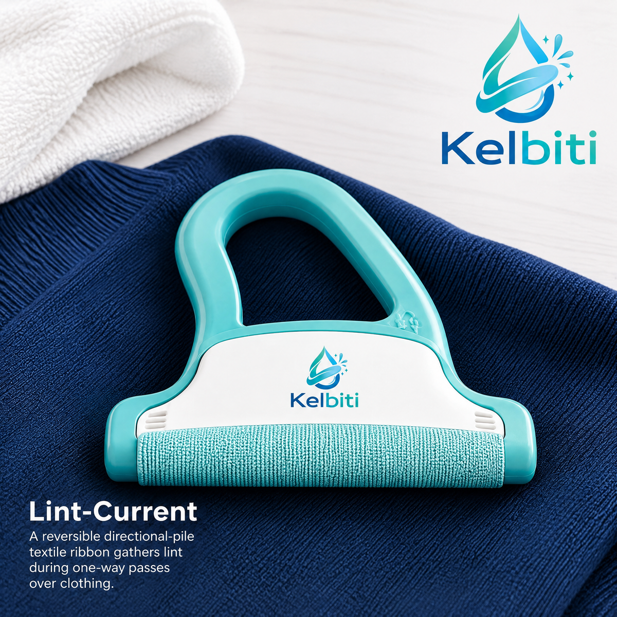 Kelbiti™ Lint Current Fabric Sweep Tool